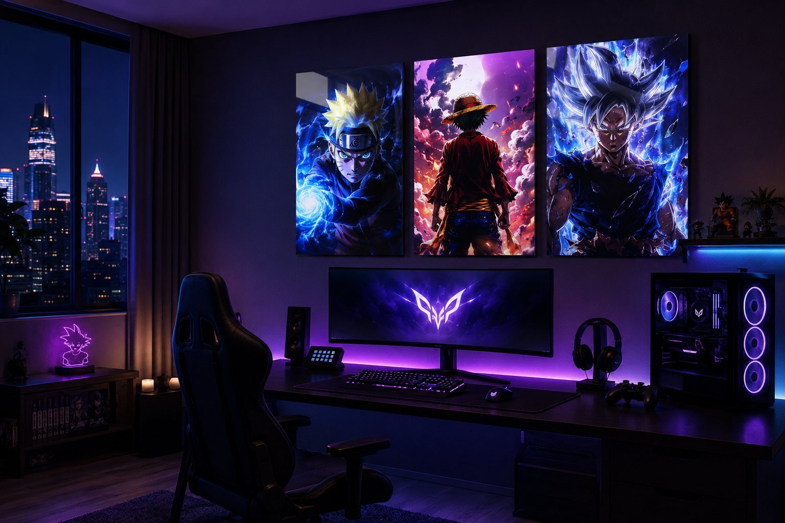 Tableau Sublim'Art dans une salle de gaming